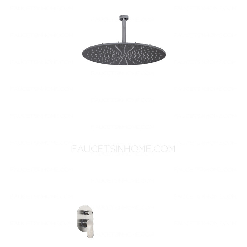 Designer Stainless Steel Top Shower Faucets With Hand Shower