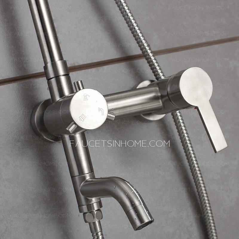 Quality Stainless Steel Brushed Nickel Outdoor Shower Faucets