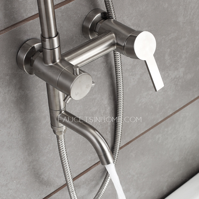 Quality Stainless Steel Brushed Nickel Outdoor Shower Faucets