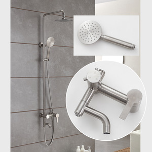 Quality Stainless Steel Brushed Nickel Outdoor Shower Faucets