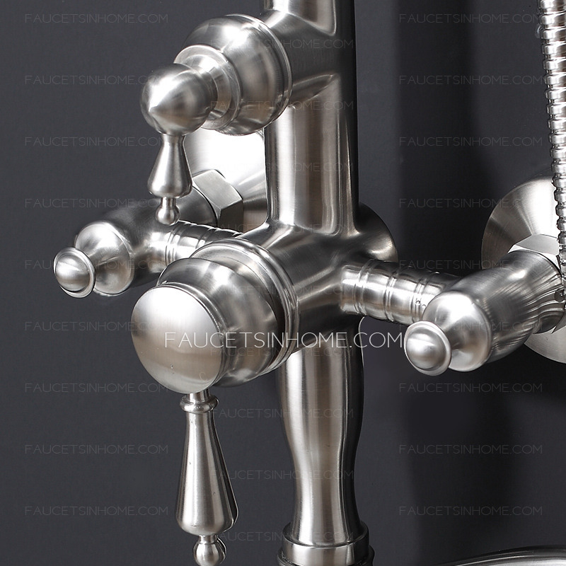Antique Stainless Steel Bathroom Outside Shower Faucets