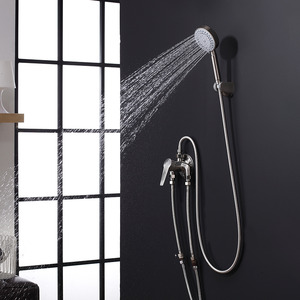 Simple Stainless Steel Bathroom Tub And Shower Faucets