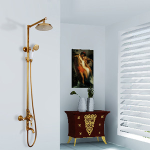 Luxury Polished Crystal Brass Bathroom Shower Heads And Faucets