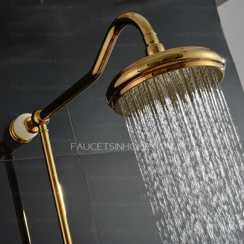 Luxury Brass Jade Outdoor Bathroom Shower Heads And Faucets