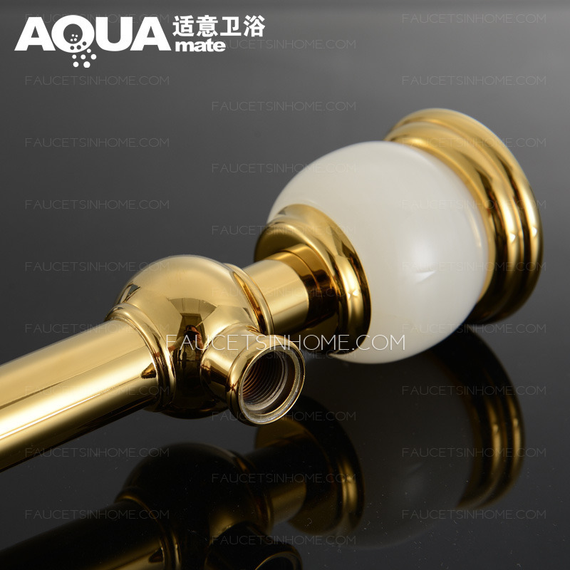 Luxury Brass Jade Outdoor Bathroom Shower Heads And Faucets