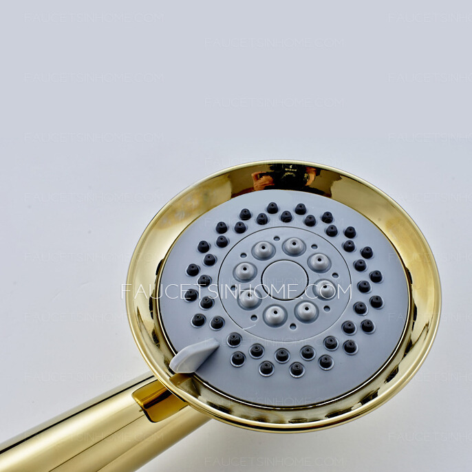 Classical Brass Exposed Bathroom Shower Faucets Hand Shower In