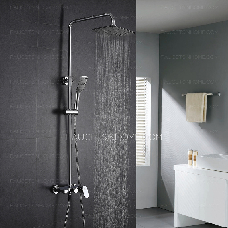 Quality Brass Square Top And Hand Shower Faucets