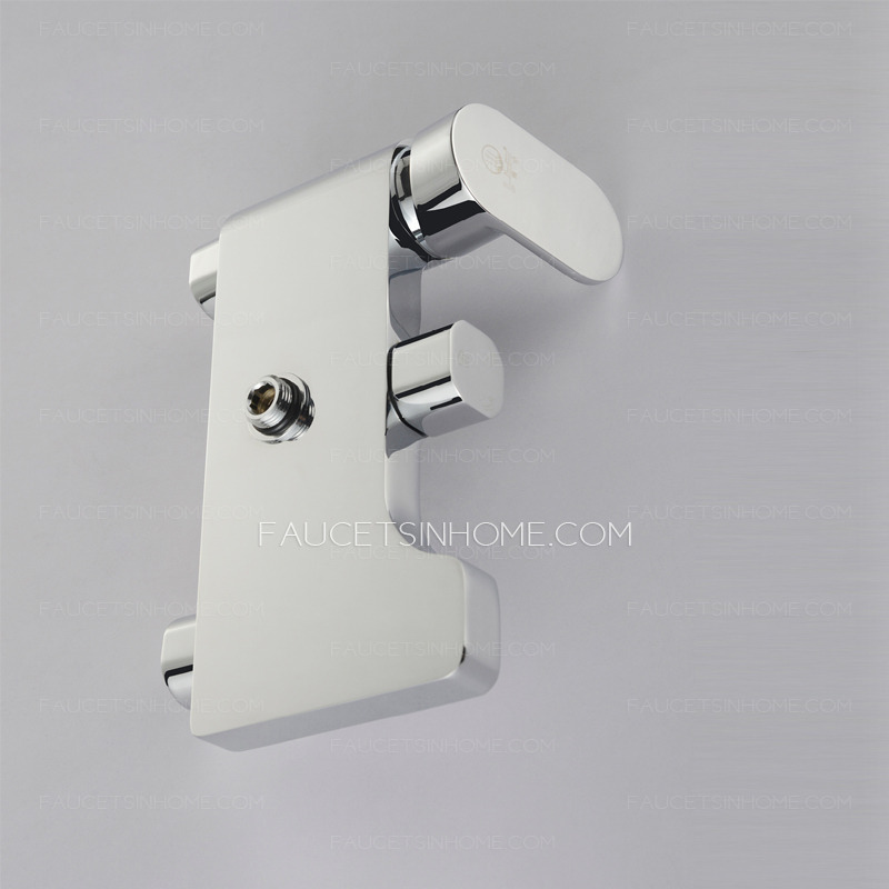 Quality Brass Square Top And Hand Shower Faucets