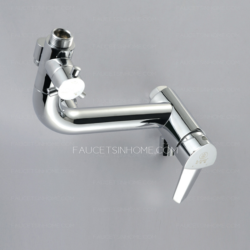 Designer Super Curved Brass Exposed Bathroom Shower Faucets