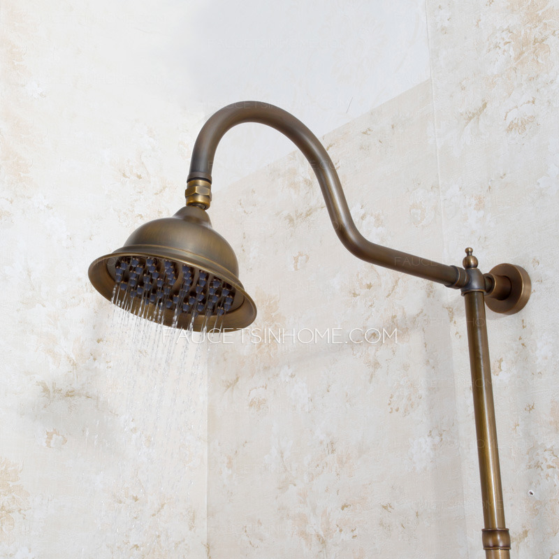 Quality Antique Bronze S-Shaped Bathroom Shower Faucets System