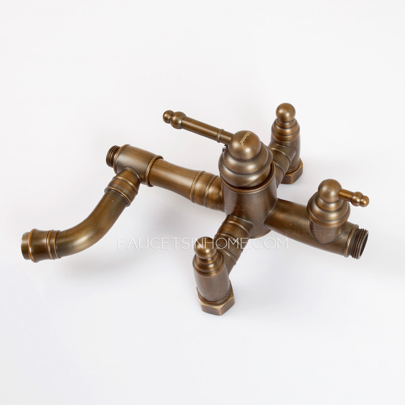 Quality Antique Bronze S-Shaped Bathroom Shower Faucets System