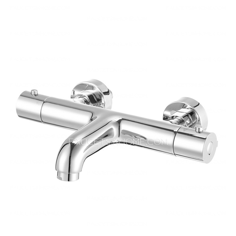 Modern Thermostatic Bathroom Top And Hand Shower Faucets