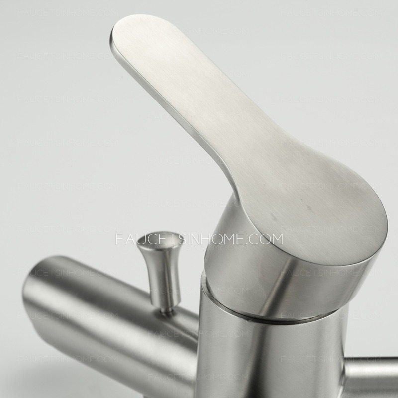 Simple Stainless Steel Tub Hand Shower Faucets Only