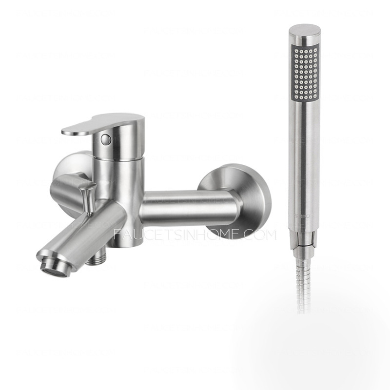 Designer Stainless Steel Tub And Shower Faucets System