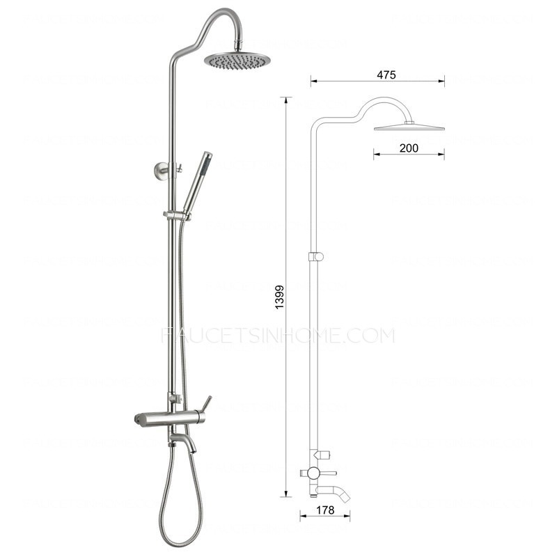 Hot Sale Stainless Steel Wall Mount Bathroom Shower Faucets