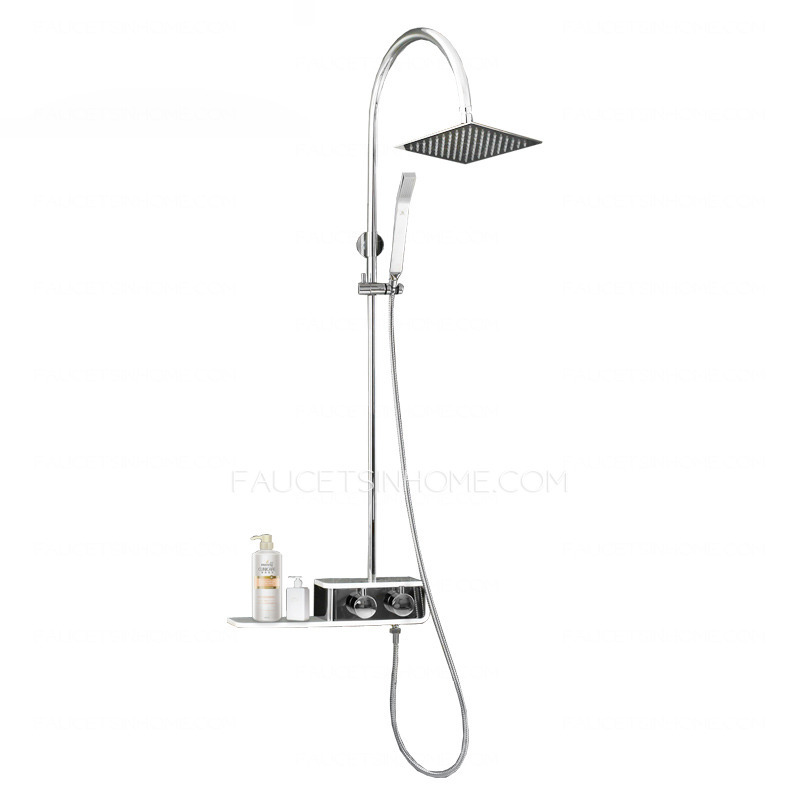 Best Thermostatic Brass/Stainless Steel Shower Faucet With Shelf