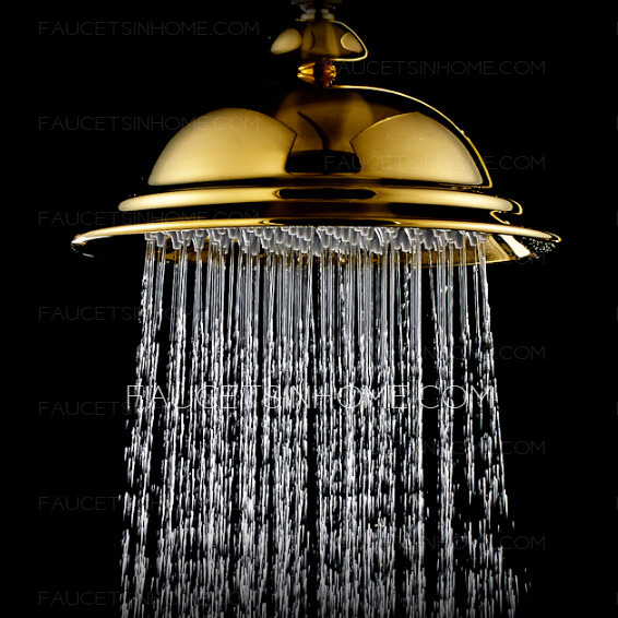 Best Golden Brass Crystal Handle High Arc Shower Faucets 