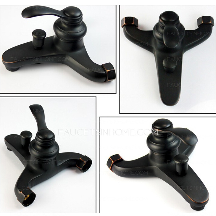 Simple Oil Rubbed Bronze Hand Held Shower Faucets System