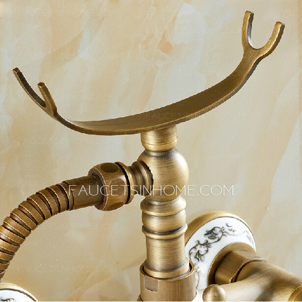 Brass Telephone Hand Shower Faucets System With Soap Dish