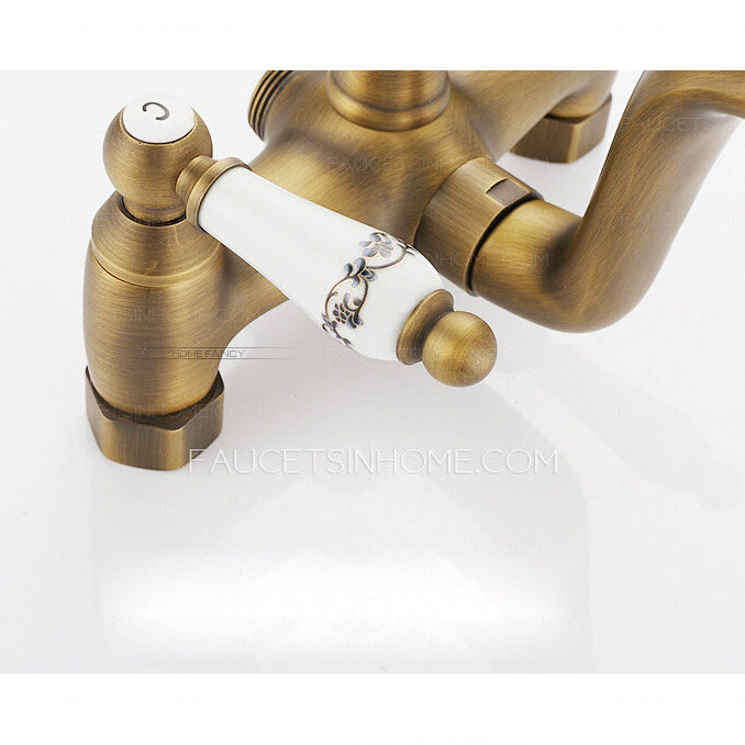 Brass Telephone Hand Shower Faucets System With Soap Dish