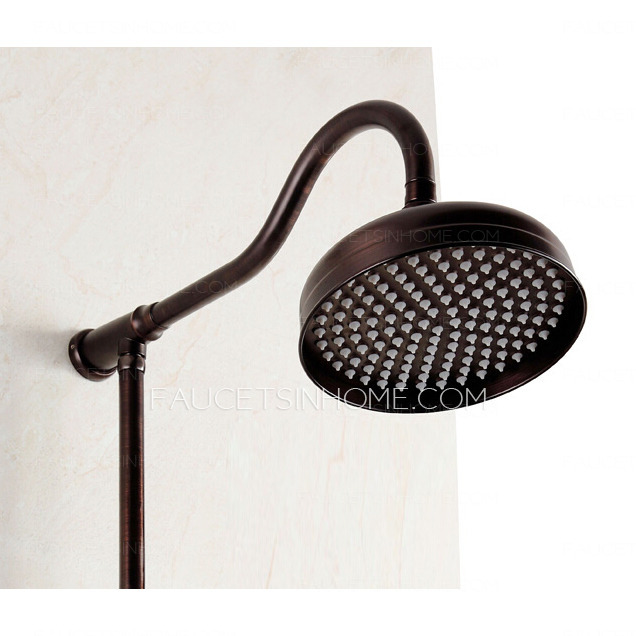 Luxury Cross Handle Oil Rubbed Bronze Outdoor Shower Faucets