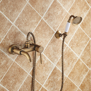 Pop Sale Antique Brass Bathroom Old Bath Shower Faucets