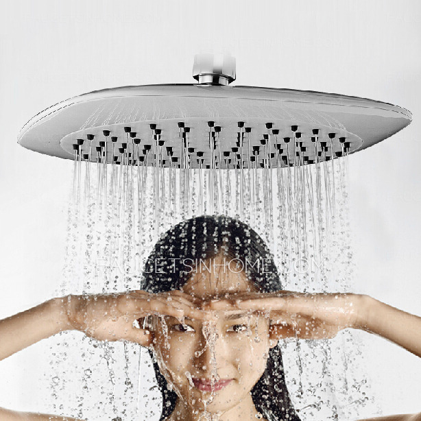 Modern Brass Rain Shower Faucet For Bathroom With Shelf