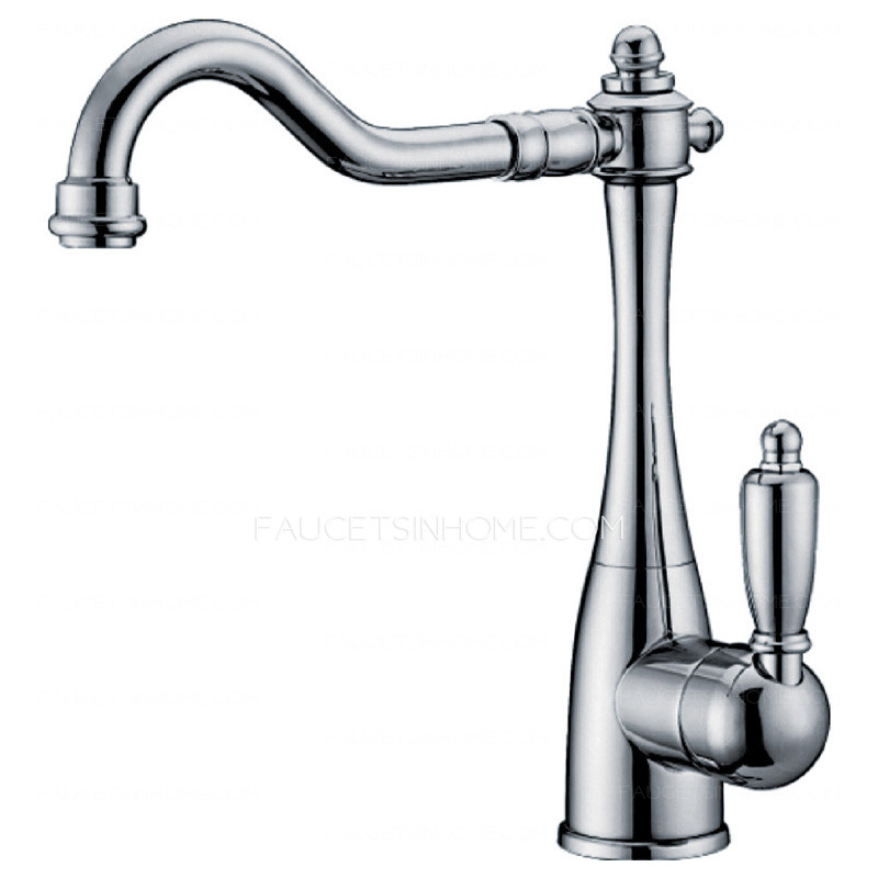 Best Rated Brass Single Hole Rotate Vintage Kitchen Faucets