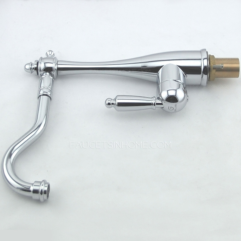 Best Rated Brass Single Hole Rotate Vintage Kitchen Faucets