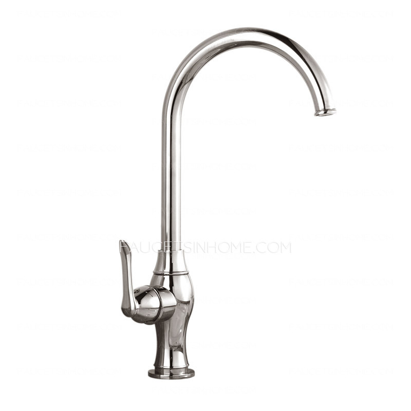 Designer Brass Chrome Old Kitchen Sink Faucets One Hole