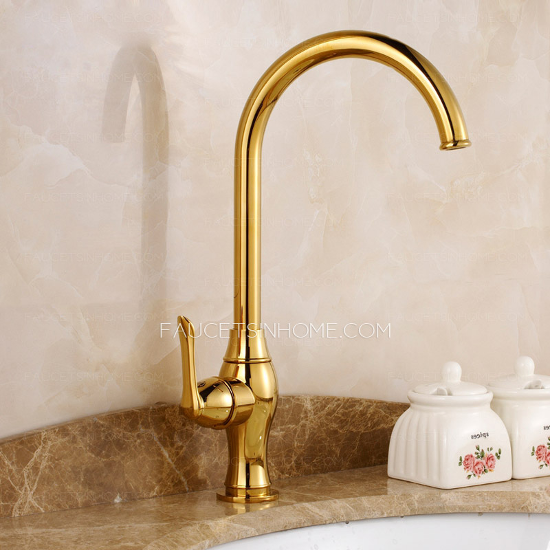 Polished Brass Kitchen Faucets