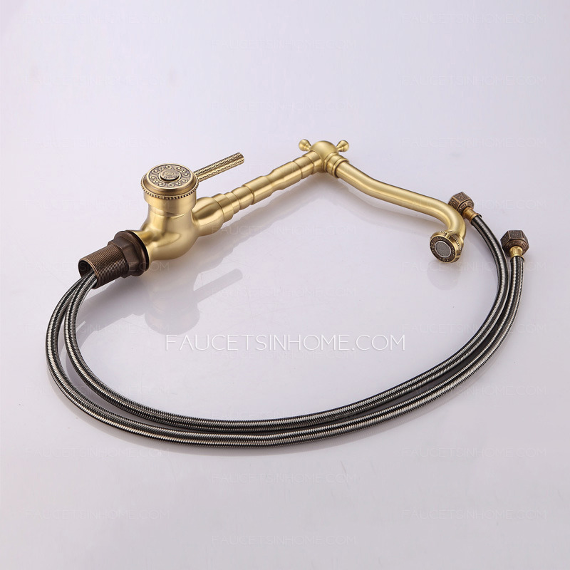 New Arrival Rotate Brass Antique Bronze Kitchen Sink Faucets