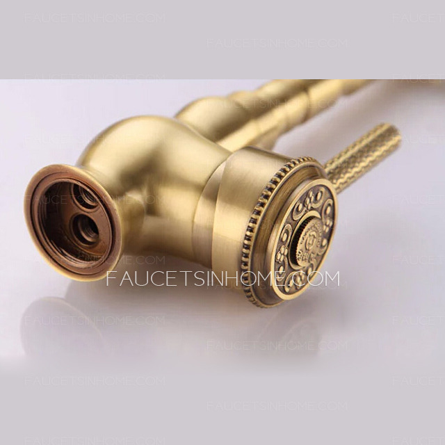 New Arrival Rotate Brass Antique Bronze Kitchen Sink Faucets