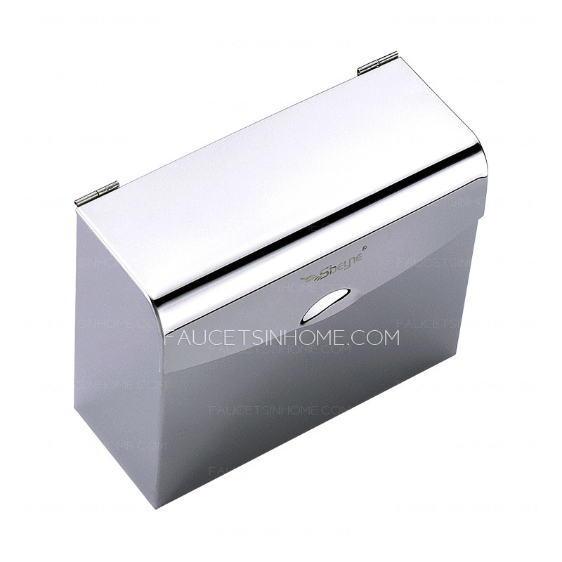 Modern Silver Stainless Steel Bathroom Toilet Paper Holder