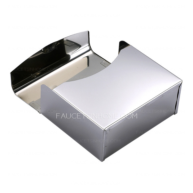 Modern Silver Stainless Steel Bathroom Toilet Paper Holder