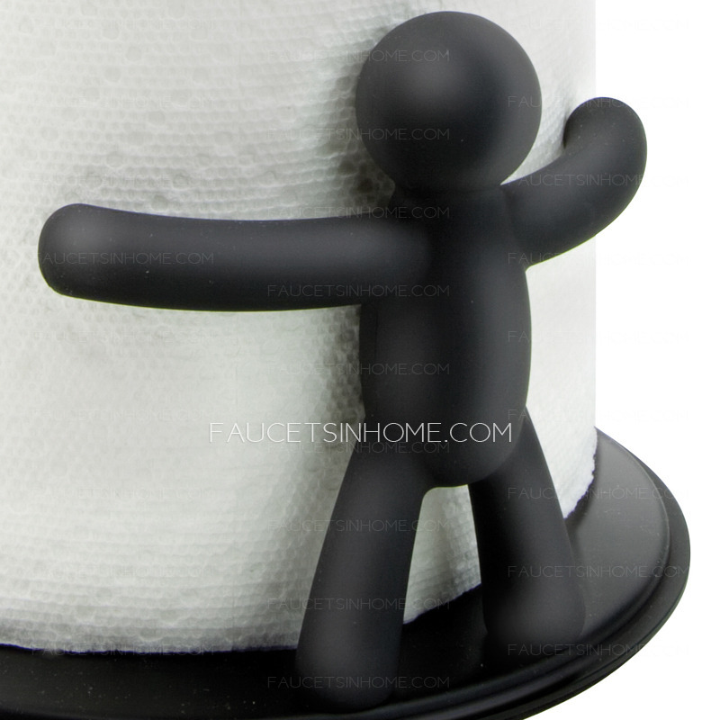 Decorative Freestanding Metal Black Toilet Paper Holders