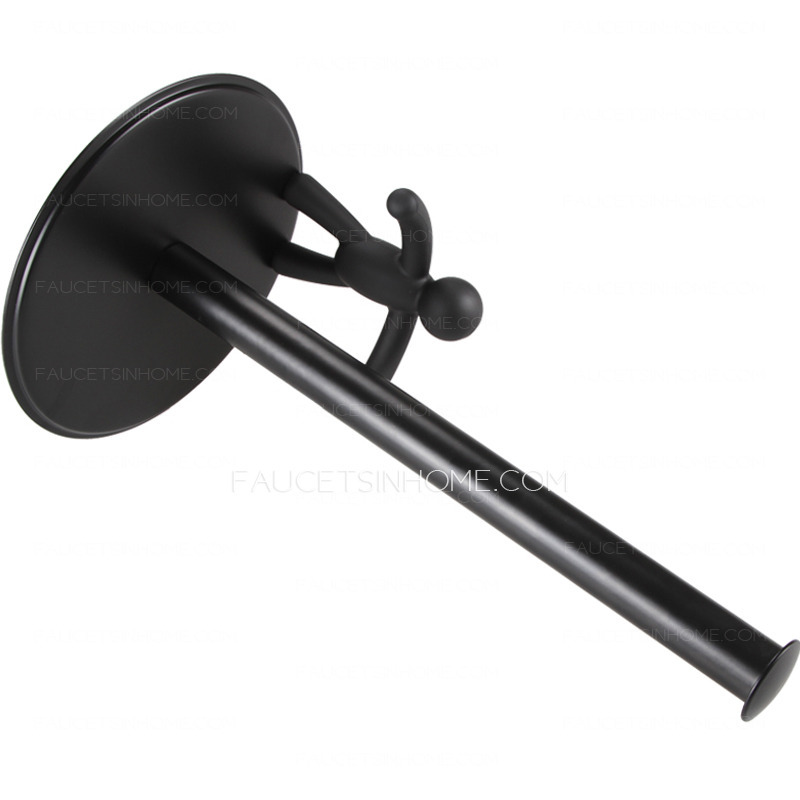 Decorative Freestanding Metal Black Toilet Paper Holders