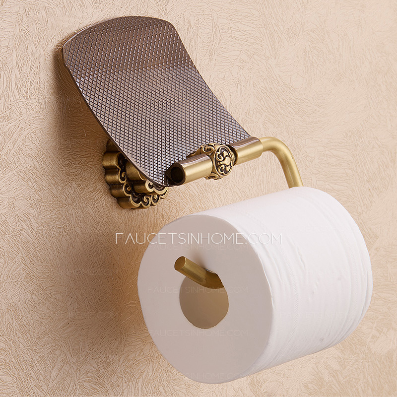 Vintage Brass Wall Mounted Toilet Paper Roll Holders