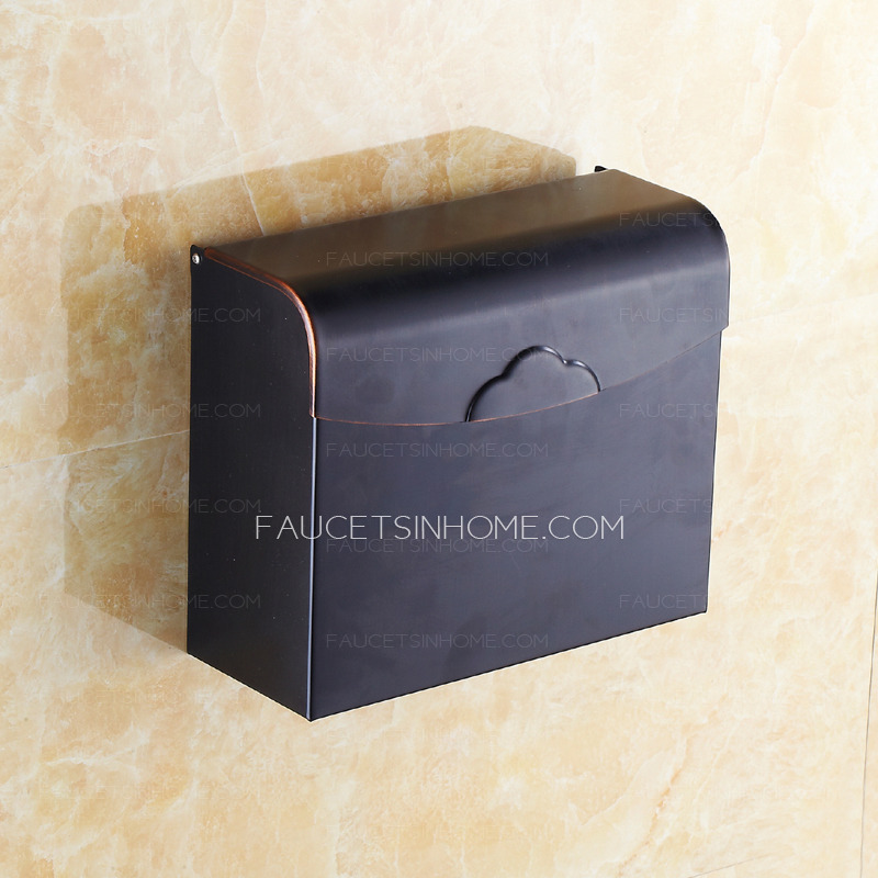 Vintage Black Oil Rubbed Bronze Toilet Paper Holders