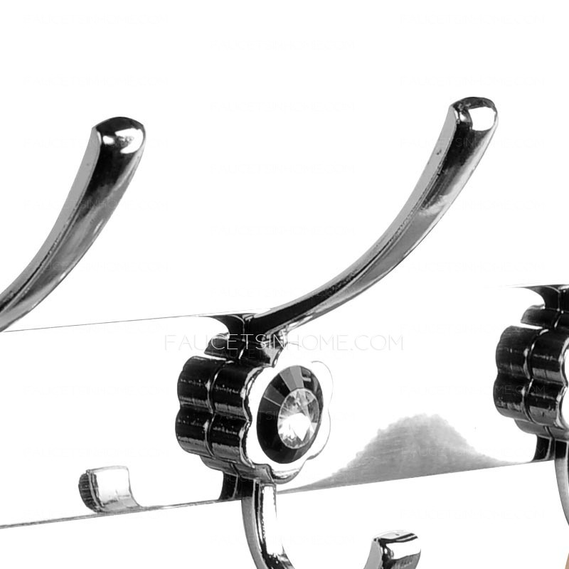 5-Hooks Stainless Steel Chrome Robe Hooks