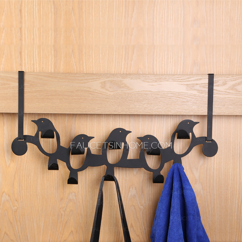 Decorative Iron Black Hanging Robe Hooks