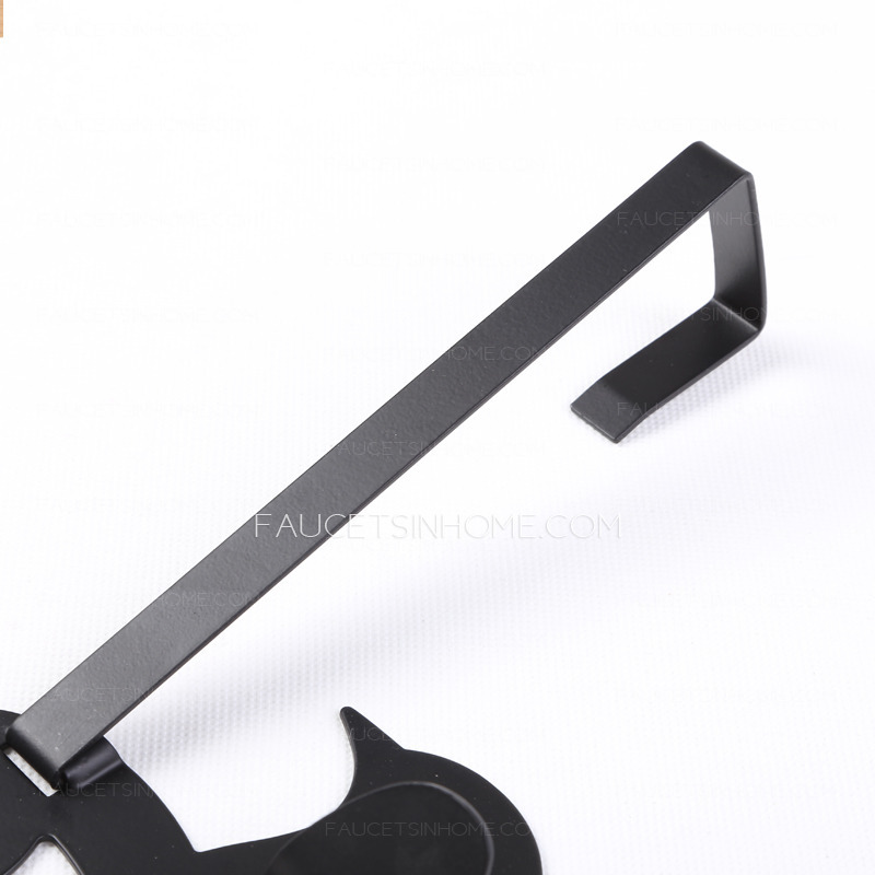 Decorative Iron Black Hanging Robe Hooks