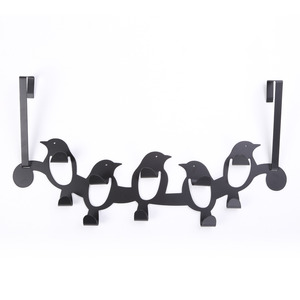 Decorative Iron Black Hanging Robe Hooks