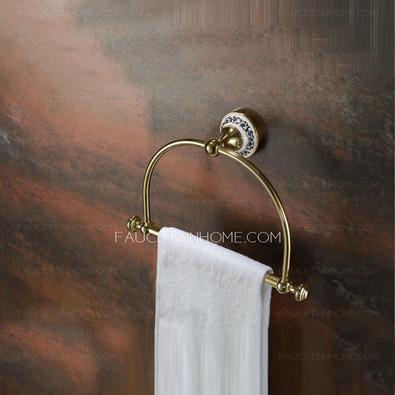 Antique Bronze Brass Wall Mounted Towel Rings