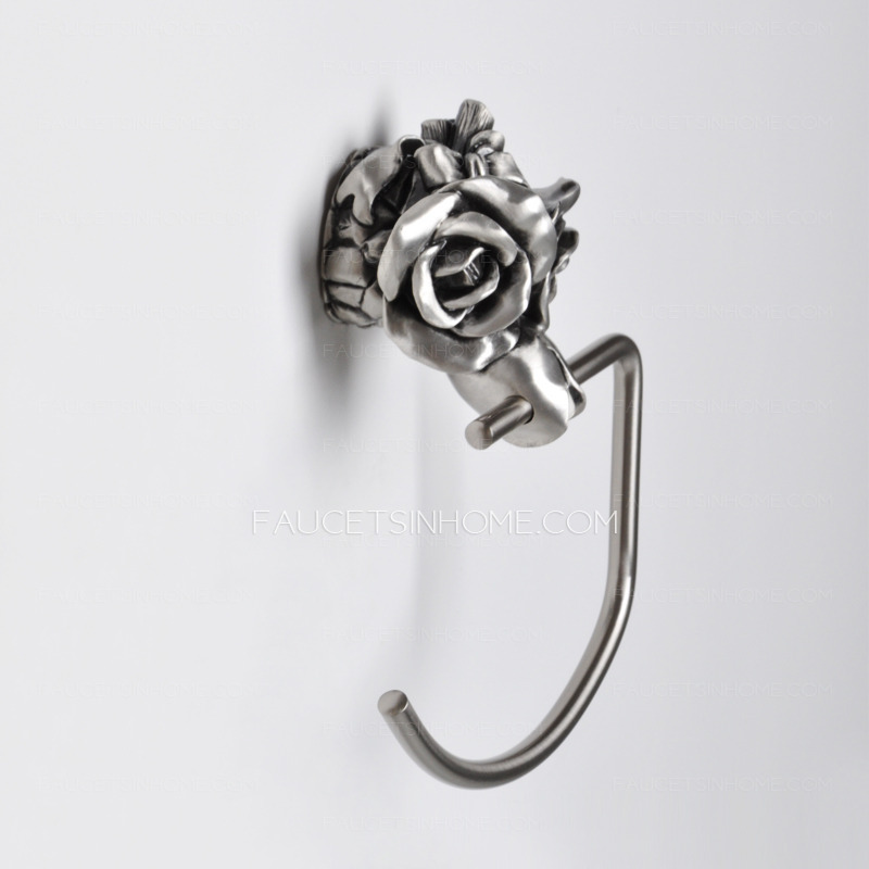 Decorative Rose Patterned Towel Rings