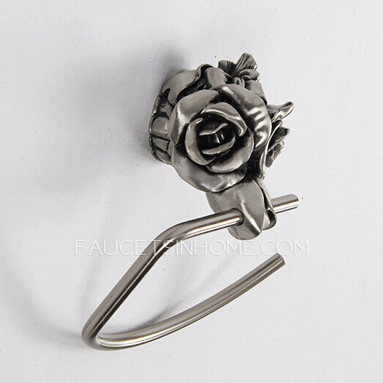 Decorative Rose Patterned Towel Rings