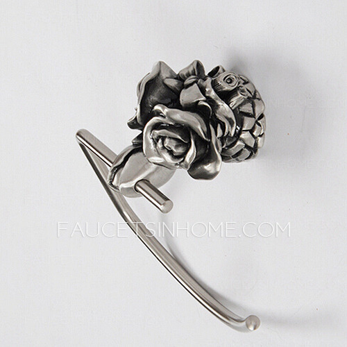 Decorative Rose Patterned Towel Rings