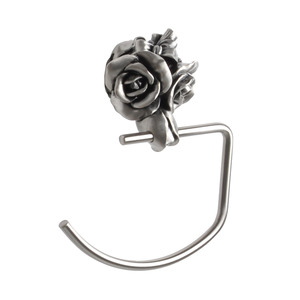 Decorative Rose Patterned Towel Rings