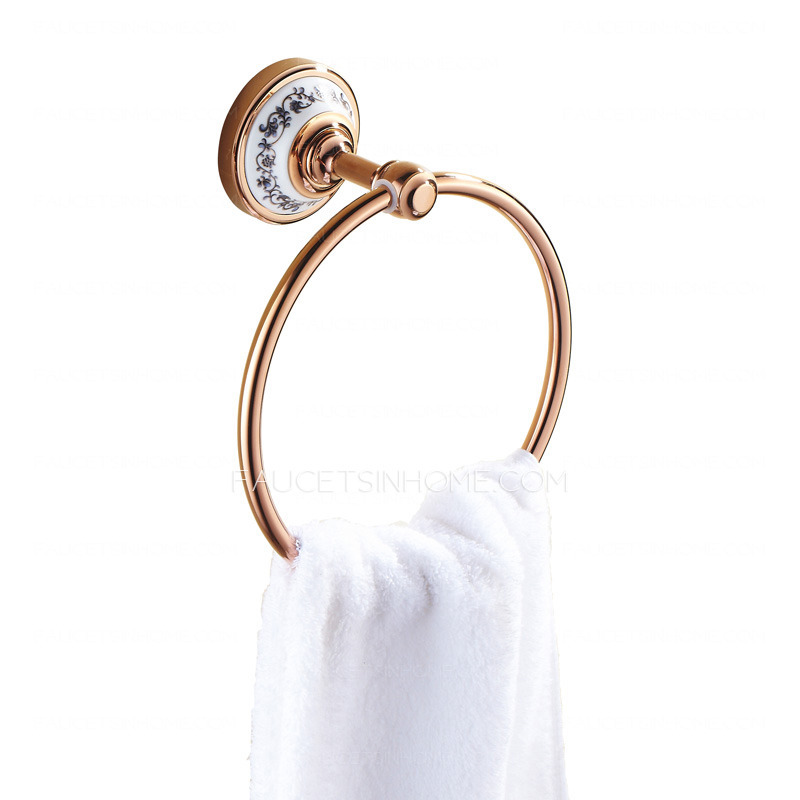 European Style Rose Gold Towel Rings