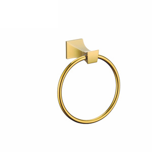 Modern Polished Brass Towel Rings